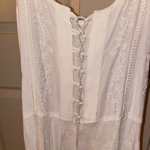 Boho Summer Lace Up Dress-Small - Picture 3 of 3